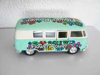 Miniatura carrinha VW Flower Power