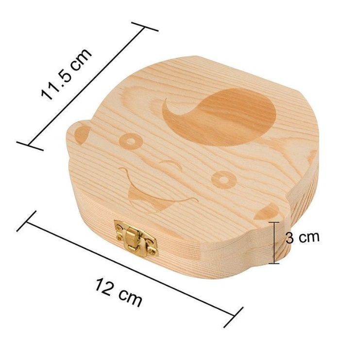 Caixa madeira guardar Dentes filhos bebes, Cordão Umbilical