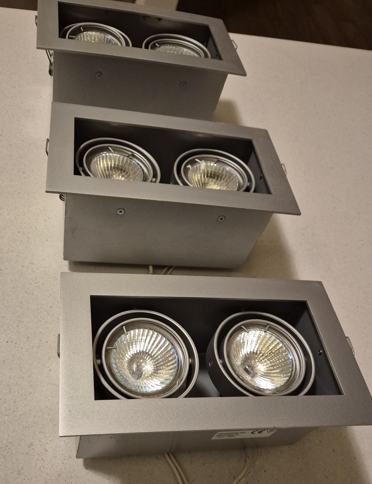 3 Lampy Aquaform SQUARES 50x2 12V oprawa wpuszczana