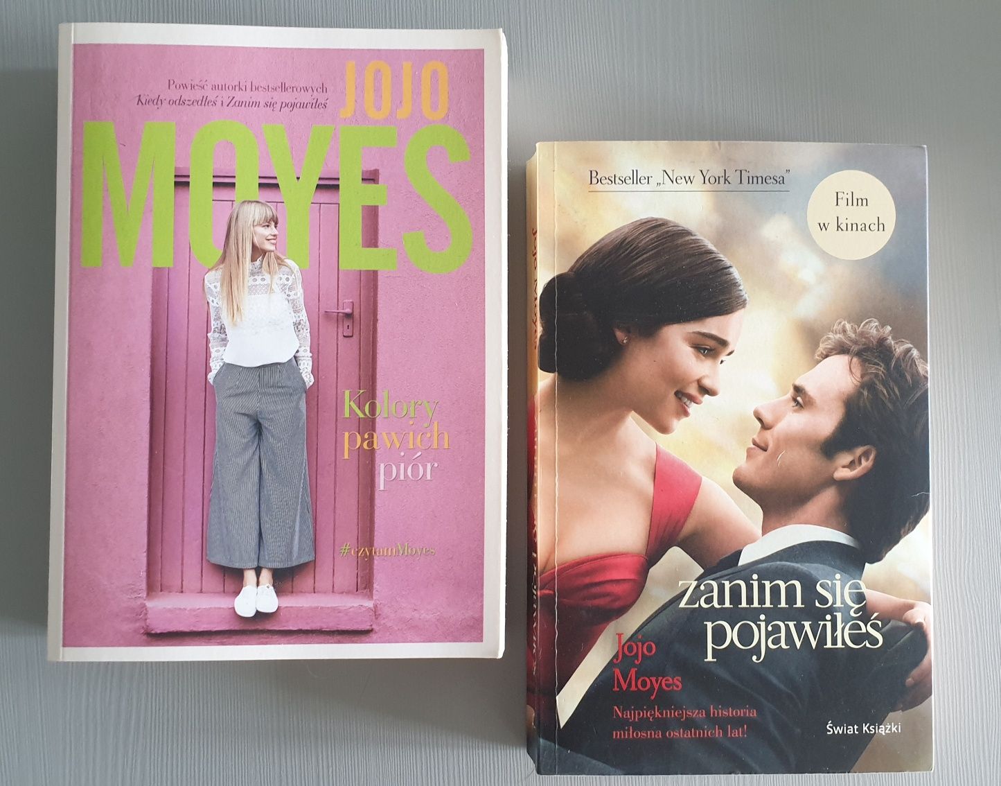 Jojo Moyes "Zanim się pojawiłeś", " Kolory pawich piór"