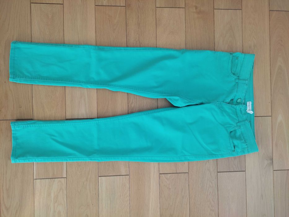 jeansy zielone 40 L 32
