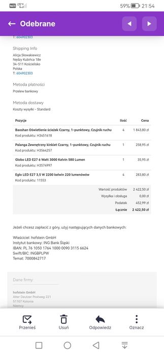 Lampy ogrodowe Baoshan z czujnikiem ruchu