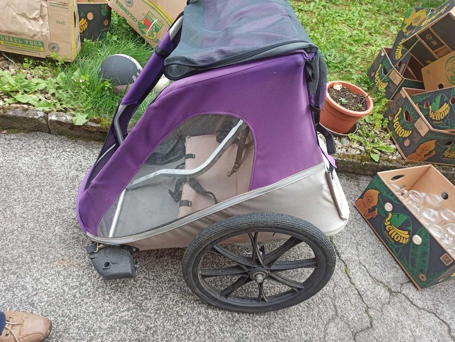 Wózek riksza do roweru