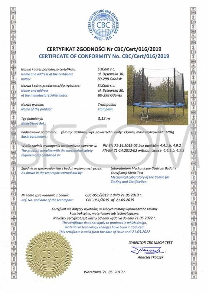 Trampolina ogrodowa duża premium 465cm bezpieczna siatka mocna dzieci