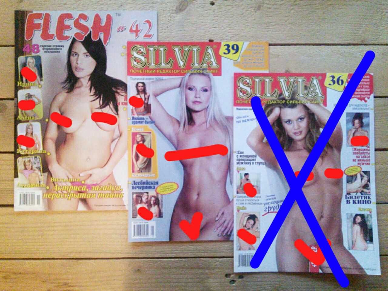 18+ журналы Flesh, Silvia эротика, Sex Kontakt, Плейбой журнал Playboy