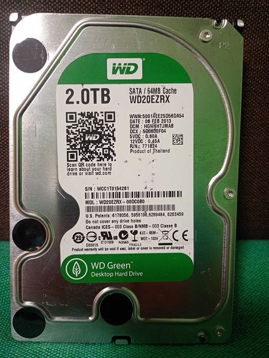 Жорсткий диск WD Green 2 ТБ