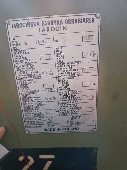 Frezarka uniwersalna FWD-32