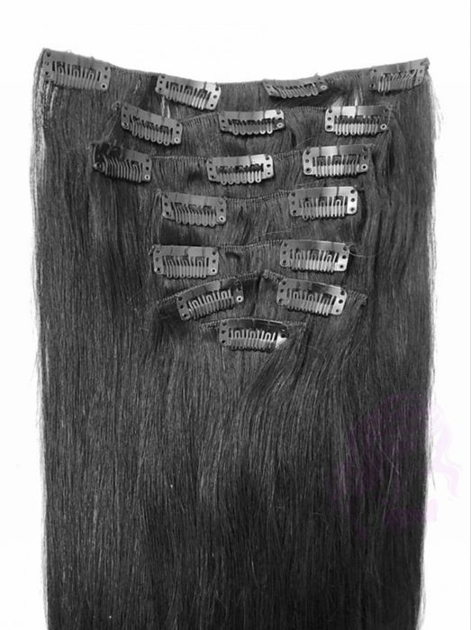 Продам натуральні чорні треси ! Волосся на заколках