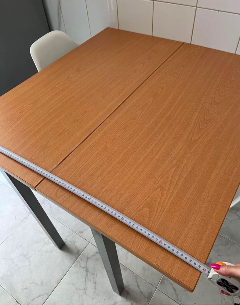 Mesa extensivel c/tampo madeira
