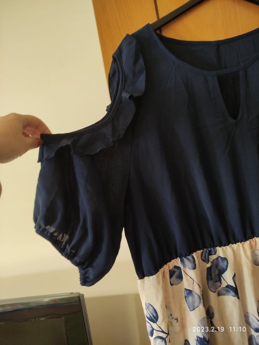 Vestido florido Azul