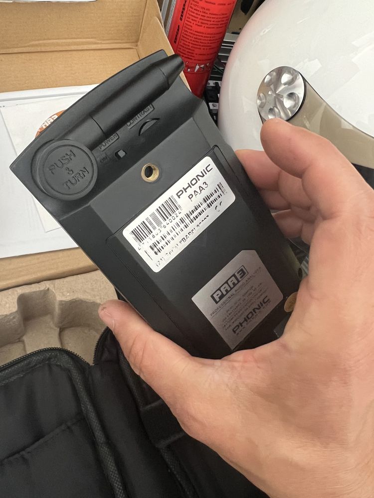 Analisador de áudio profissional