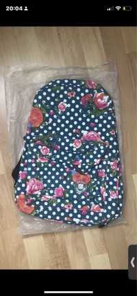 Plecak paso nowy w kwiatki do szkoły dla dziewczynki tornister okazja