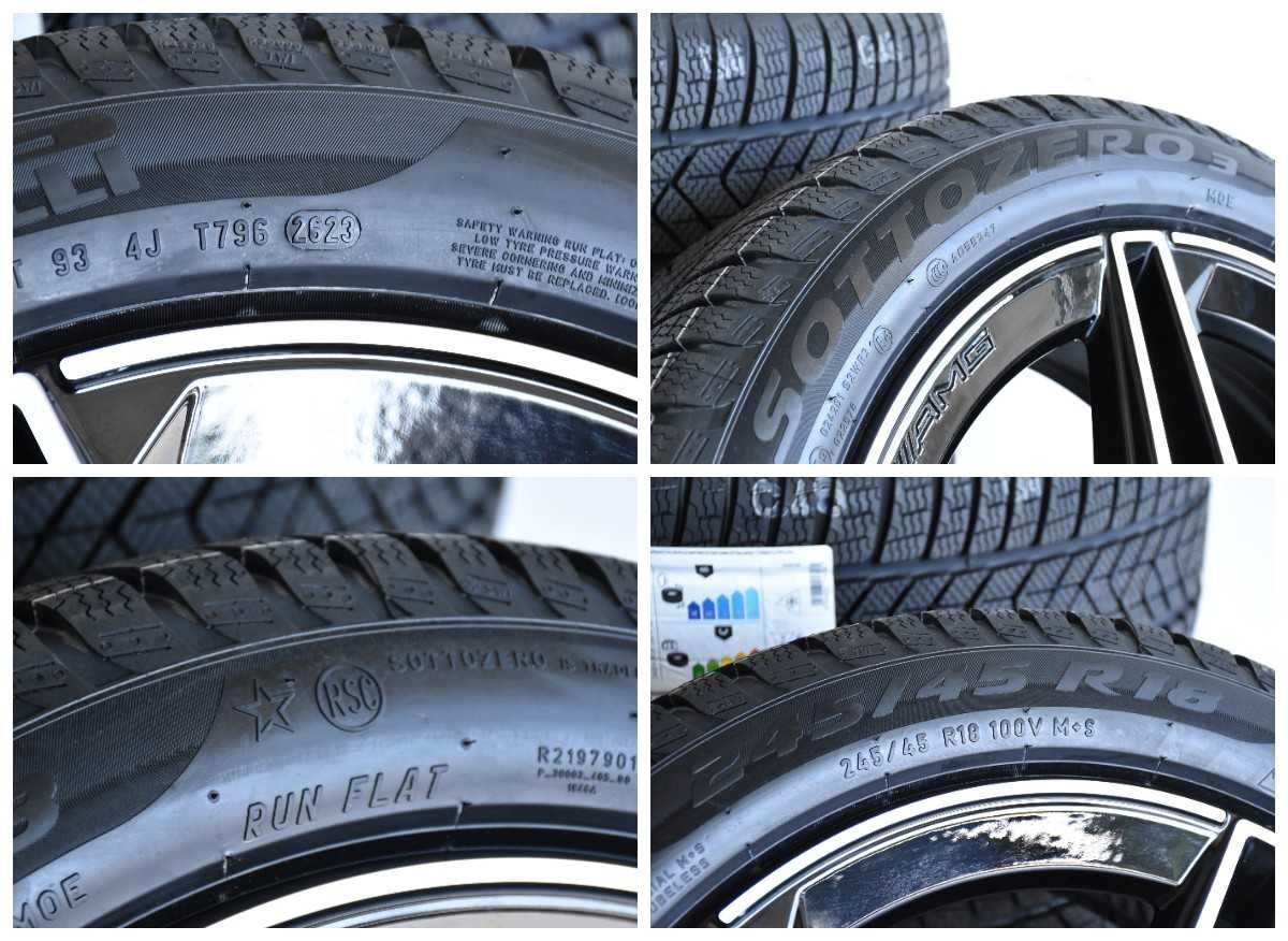 Koła OEM 18 Zima Mercedes E-Klasa W213 AM Pirelli RSC 2023 NOWE