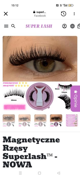 Rzęsy magnetyczne superlash
