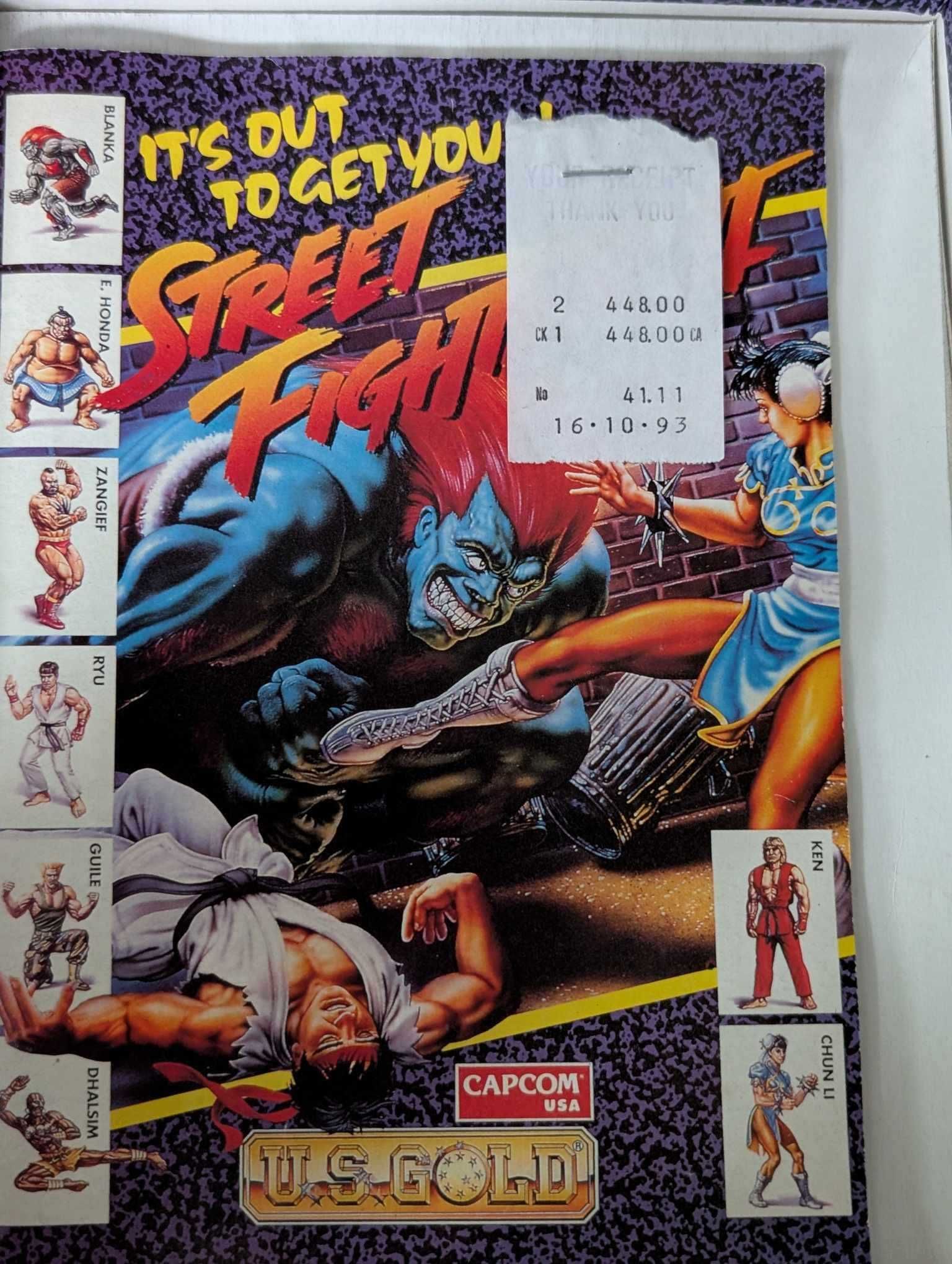 Street Fighter 2 Amiga 1992 Kolekcjonerska Edycja 4 Dyskietki