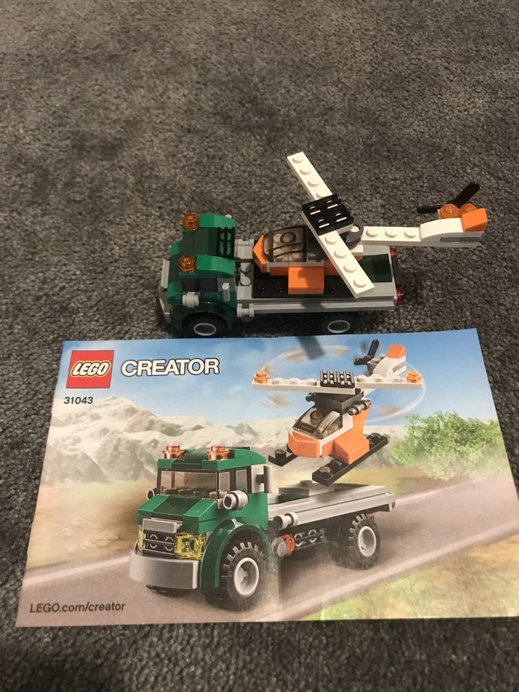 Klocki Lego 31043 - Auto transporter helikoptera