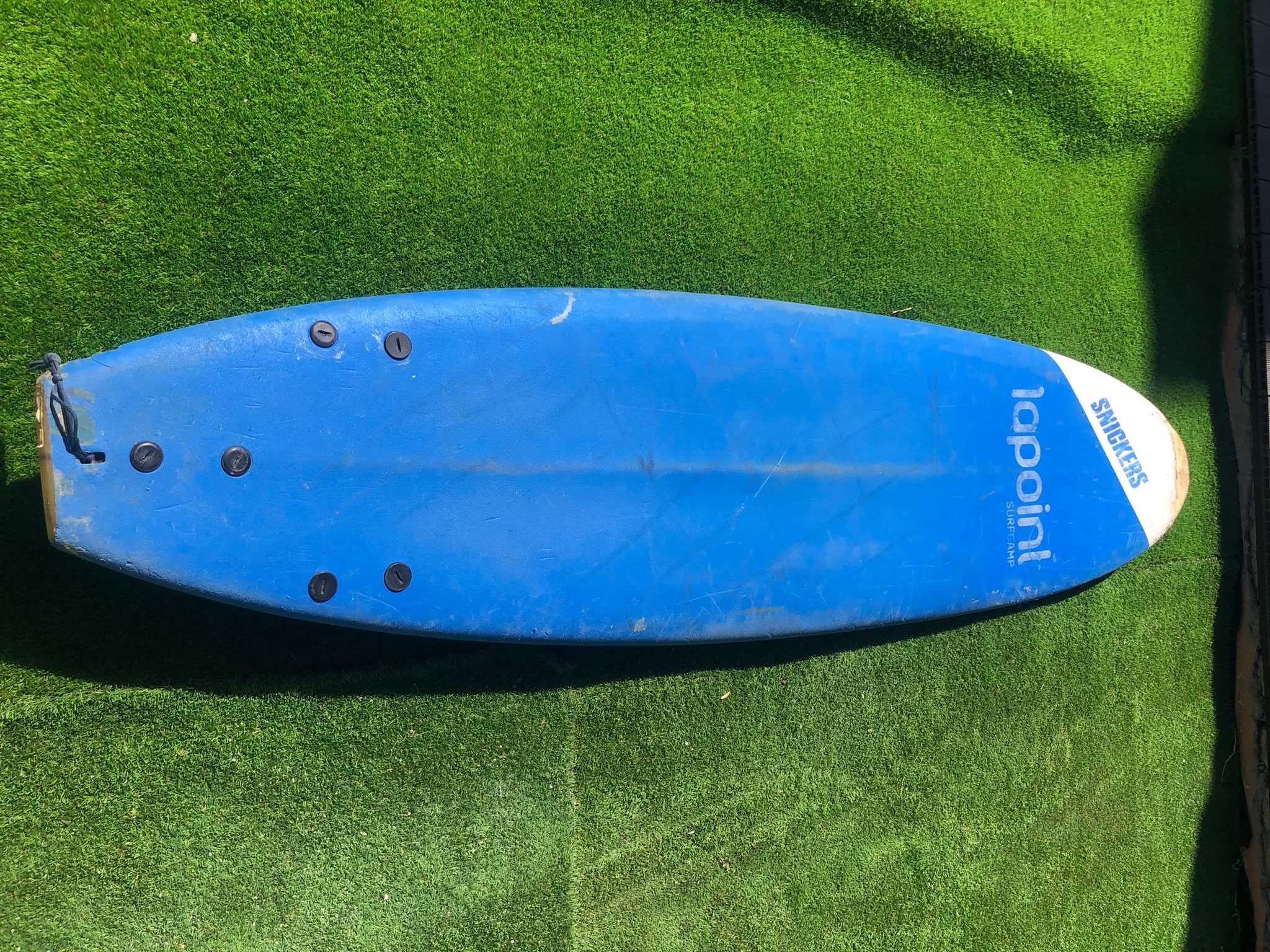 Prancha de surf Softboard Snickers 8´6" e 8´0. 90,00 cada