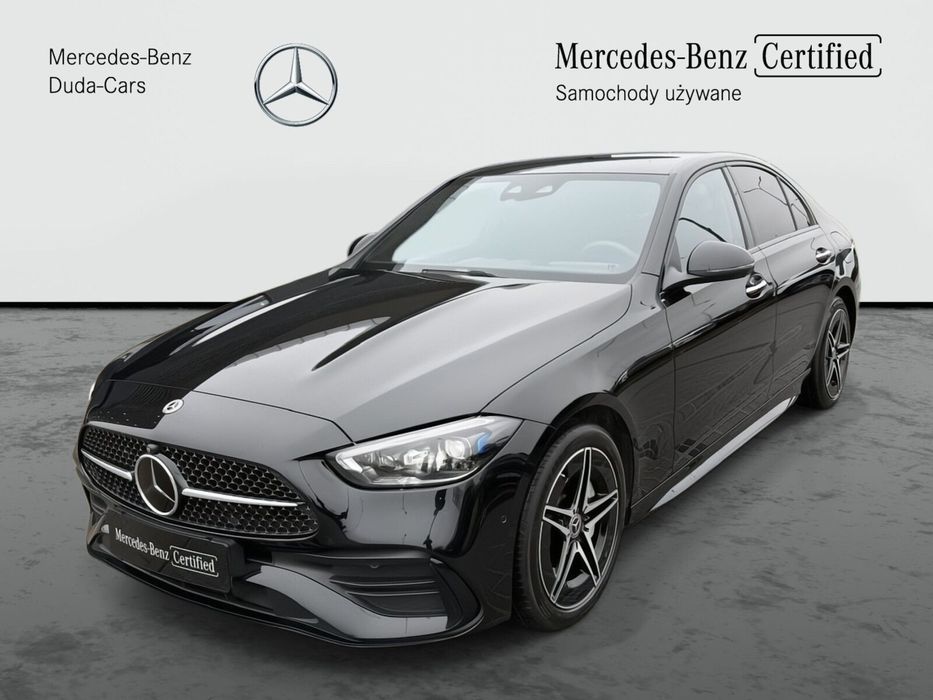 Mercedes-Benz Klasa C C 300e AMG LED Kam360 MartwePole Ambient HeadUp KeyLessGo FV23%