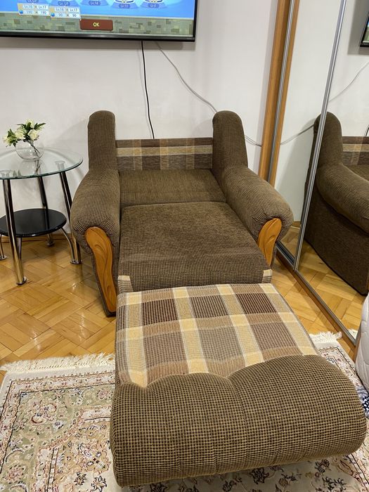 М‘яка частина/ диван розкладний + 2 розкладні крісла