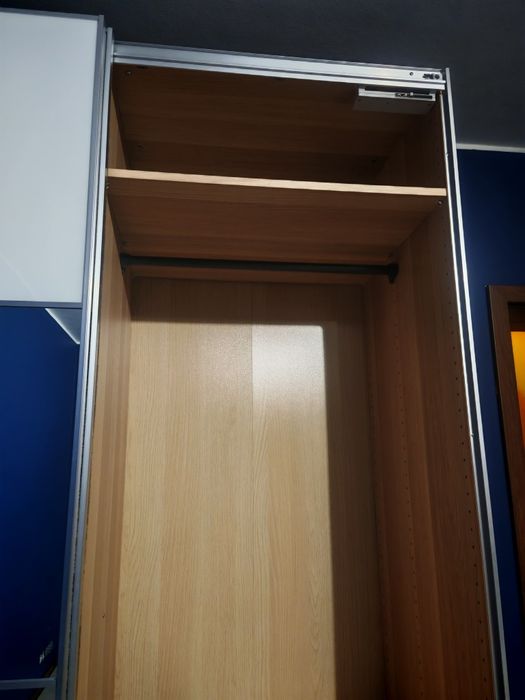 Szafa PAX biała z lustrem 150x58x236