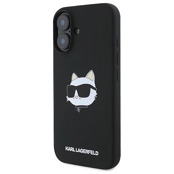 Etui Karl Lagerfeld Silicone Choupette Head Print MagSafe na iPhone 16