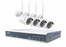 Zestaw monitoringu ANNKE x4 kamery WiFi + rejestrator z dyskiem 1 TB