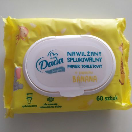Dada papier spłukiwany 60 szt banan
