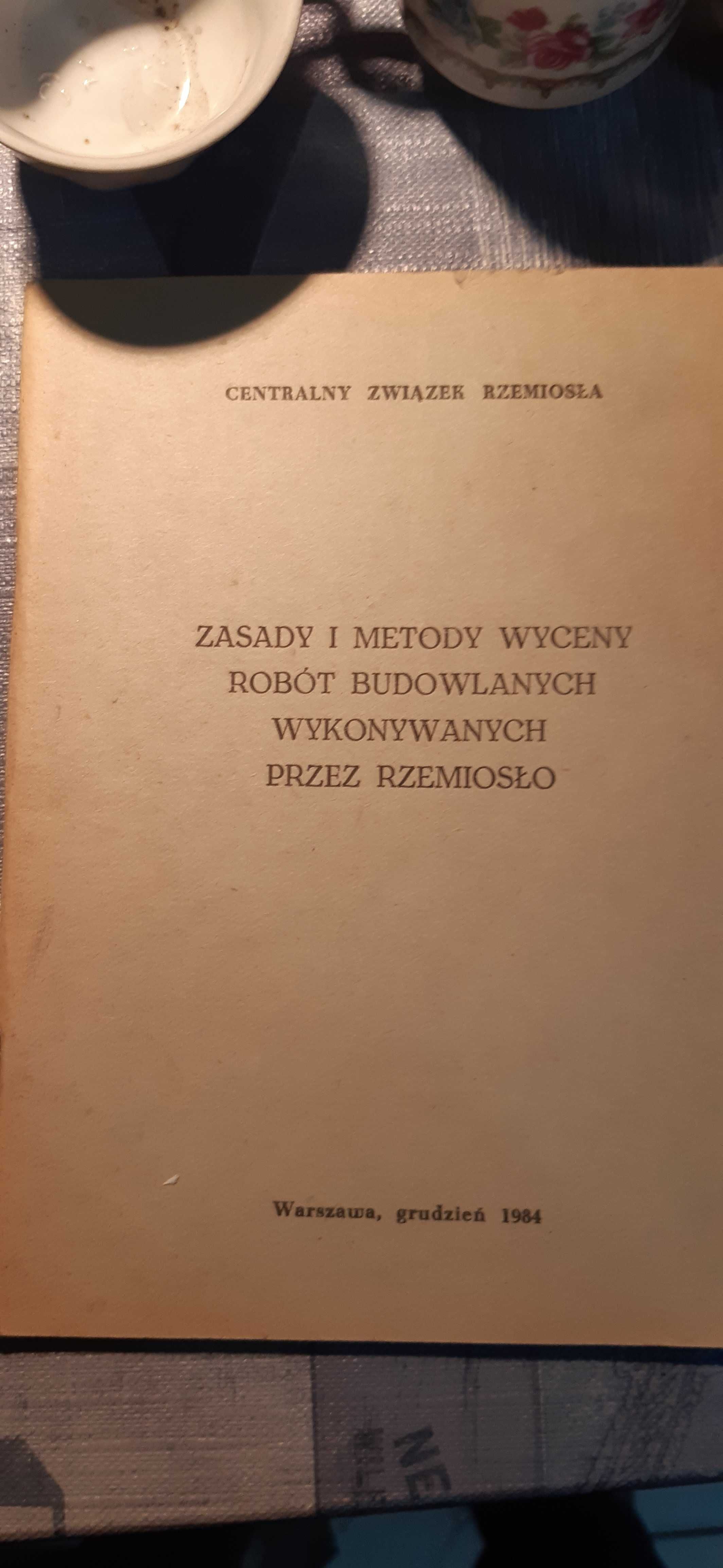 pamiątka prl zasady i metody wyceny robót budowlanych 1984r.