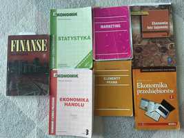 Książki do nauki finanse,ekonomik,elementy prawa , marketing