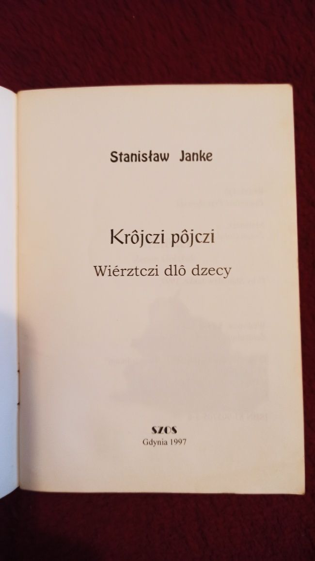 Książka Kroczy pojczi - S. Janke (j.kaszubski)