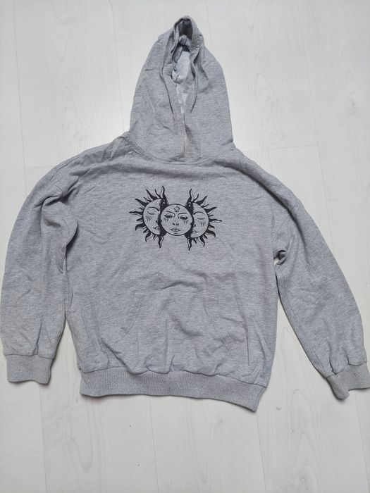 Bluza dziewczęcą szara shein 140