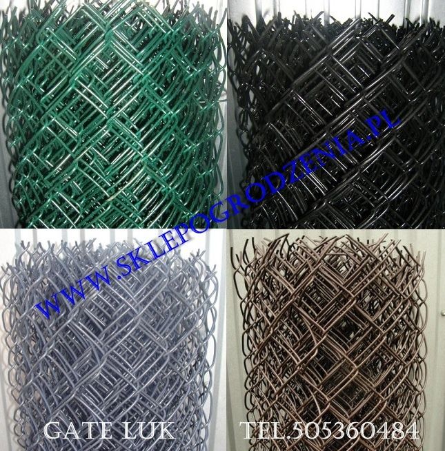 Siatka powlekana 150cm OC/PCV 2.5 /3.6 mm kol.grafit,zielony,czarny