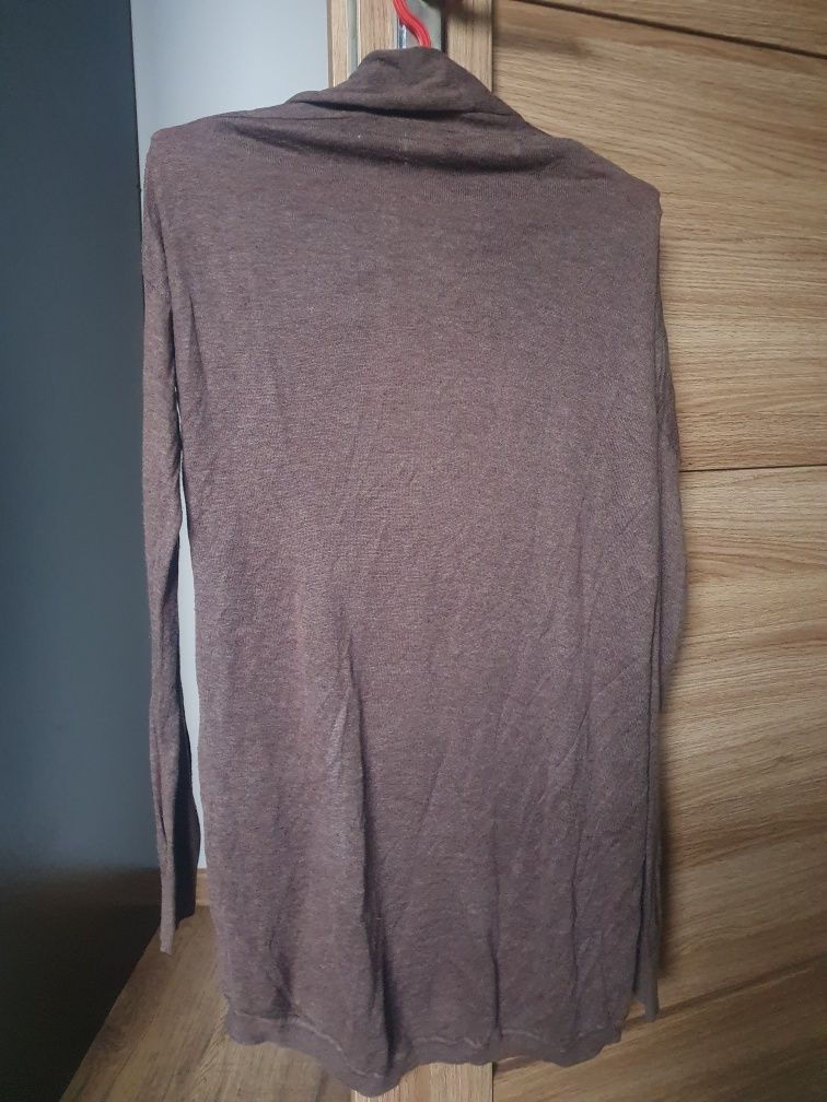 Kardigan sweter brązowy S 36 bershka