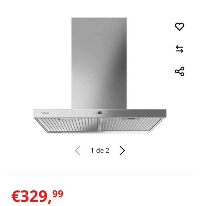 Exaustor TEKA - SEM USO NA CAIXA COM NOTA FISCAL e garantia estendida