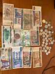 Notas e moedas antigas