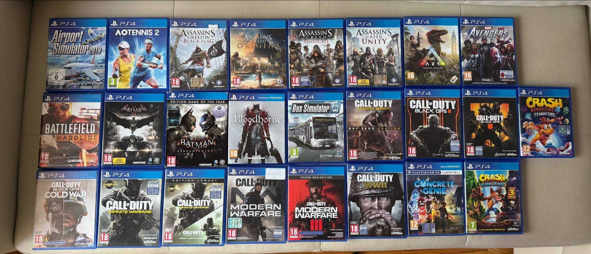 Jogos e Comando de Playstation 4