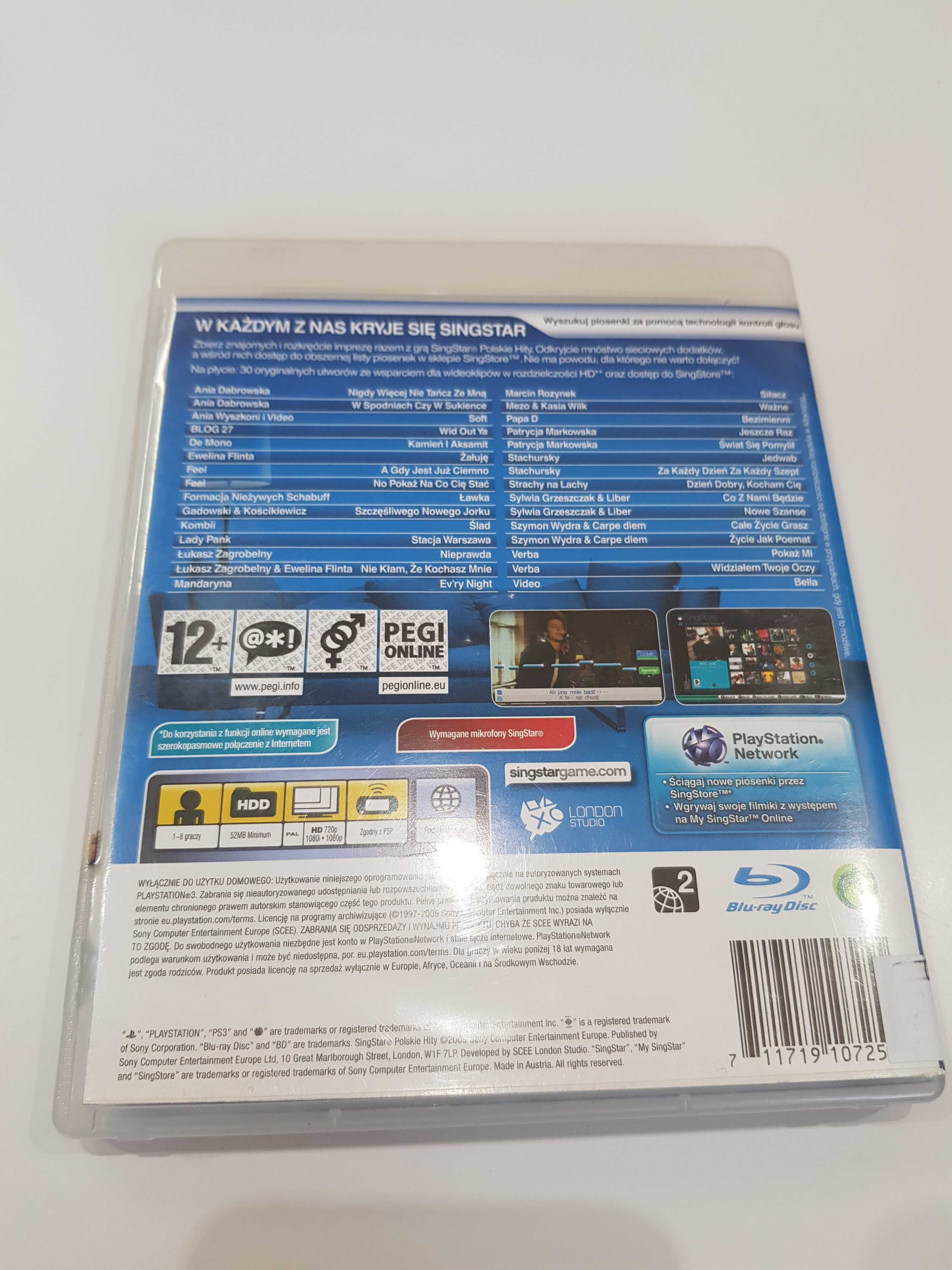 Singstar Polskie Hity PS3 Sklep Iława