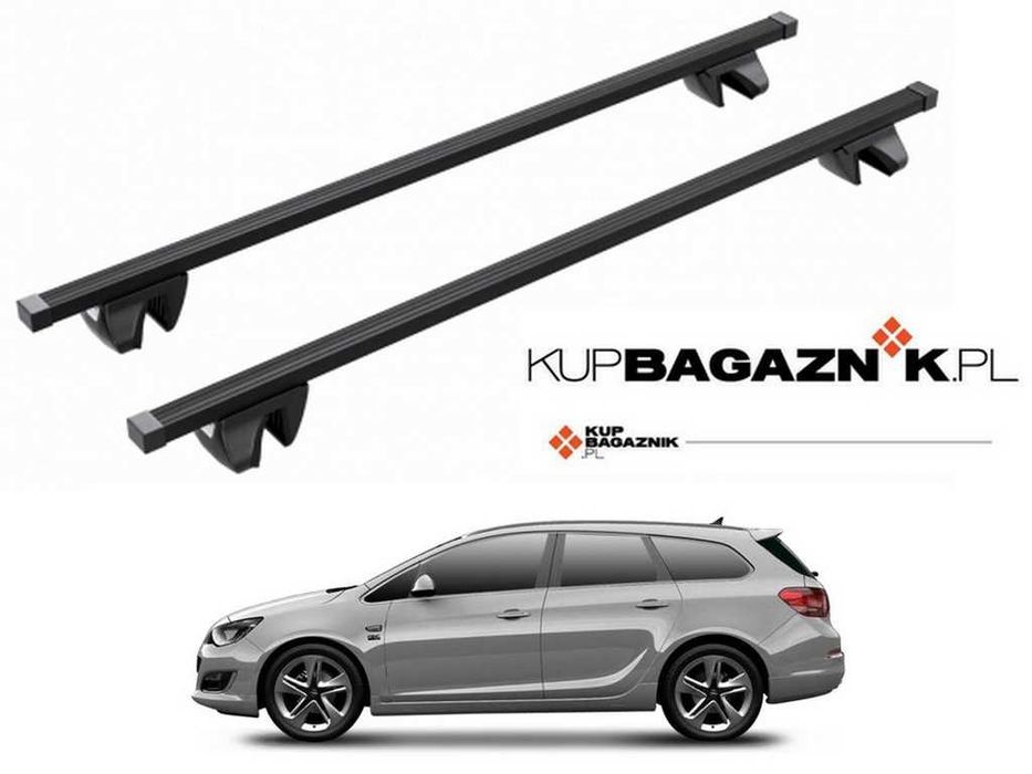 Bagażnik dachowy OPEL Astra J Sports Tourer 2010 do 2015 belki relingi