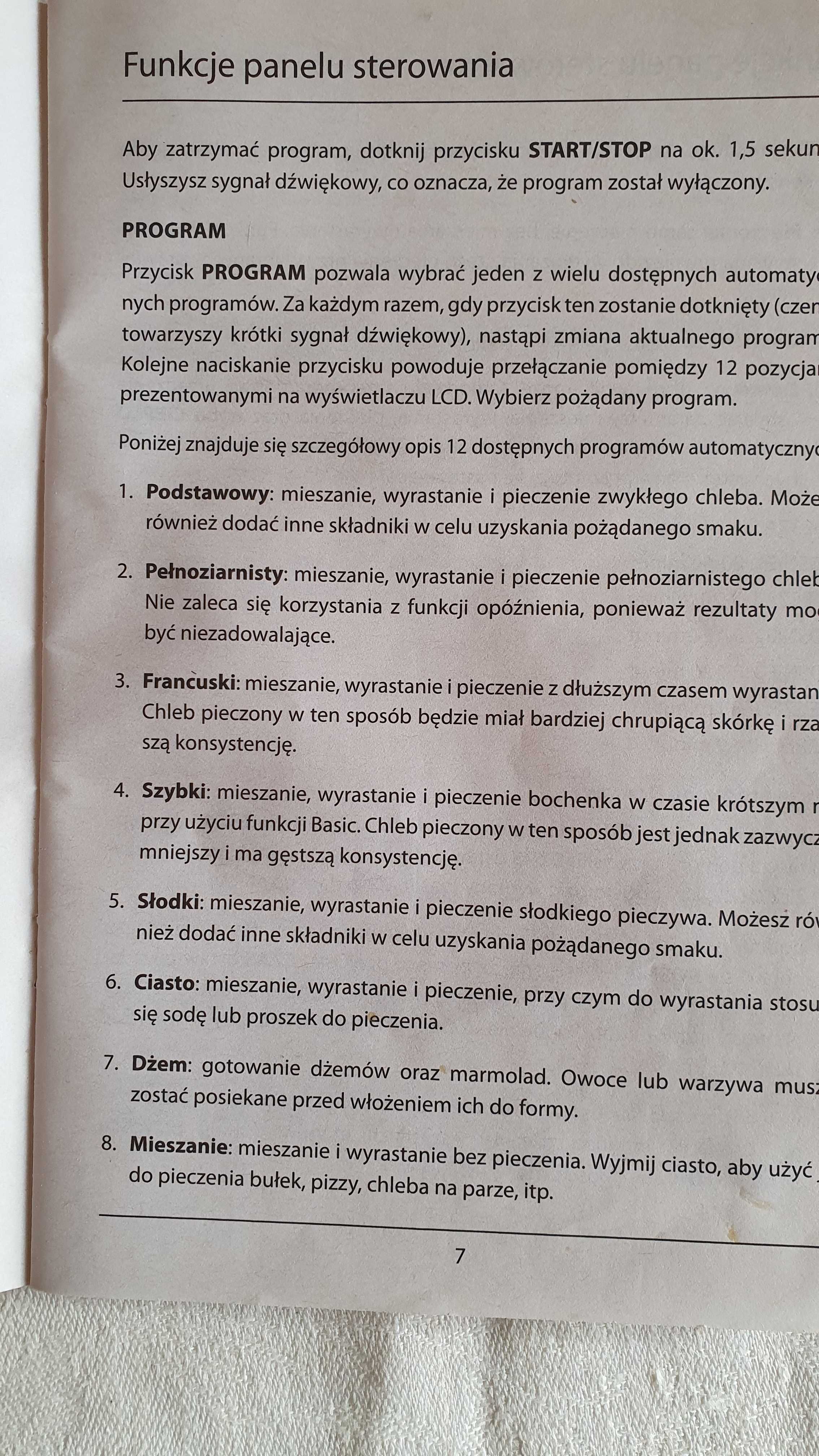 Sprzedam domowe urządzenie do pieczenia chleba, ciasta i dżemów