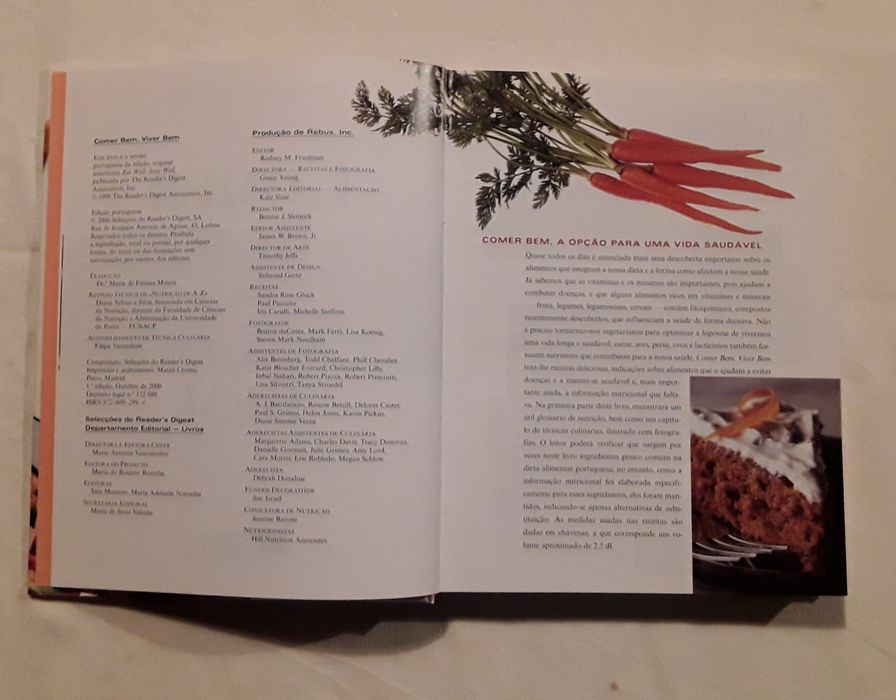 Livro: Comer Bem, Viver Bem das Selecções do Reader's Digest
