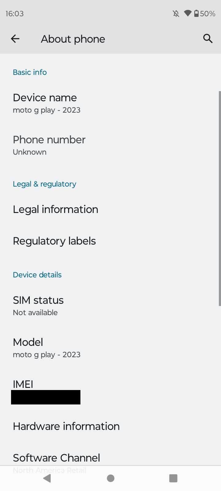 Motorola Moto G Play 2023 6.5" 3/32GB 16MP 5000mAh, bdb, GSM USA!