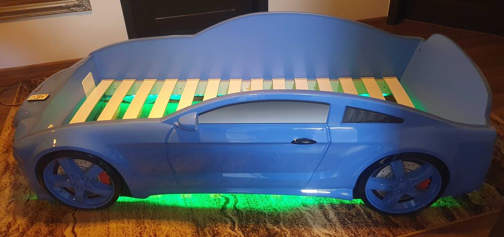 Łóżko samochód Ford Mustang Led pilot