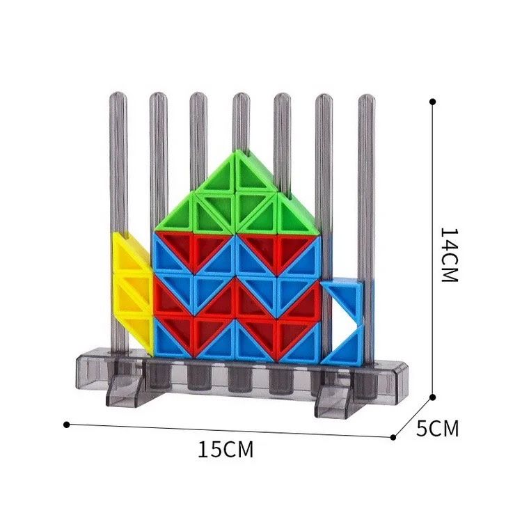 Вертикальна трикутна мозаіка, логічна гра
