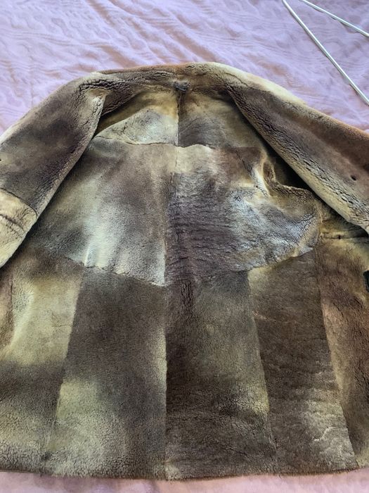 Чоловіча дублянка шкіряна 46 розмір