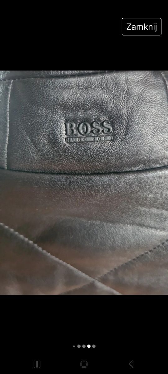 Hugo Boss kurtka męska skóra jagnięca