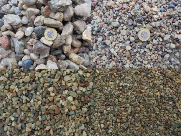 Dom i ogrod piasek ziemia ogrodowa piach płukany kamyczki kamień żwir