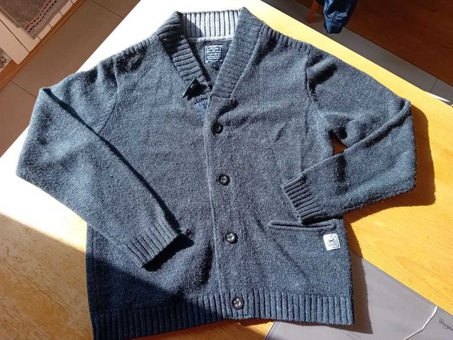 Kardigan męski Kensington, szary, rozmiar XL