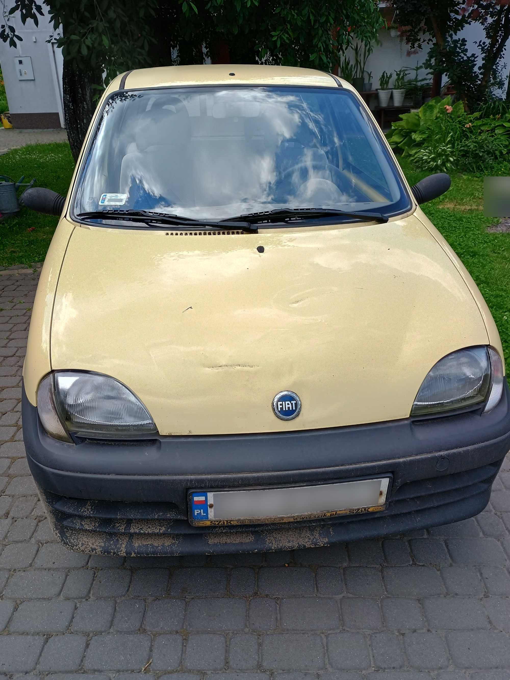 Fiat Seicento 2004 1.1 żółta wanilia