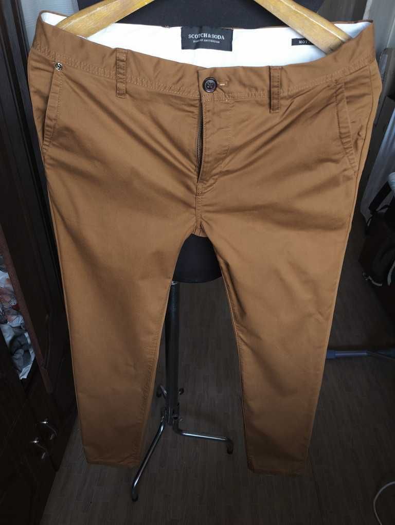 Джинсы (chino Scotch&Soda Mott Дания w32 stretch gold.