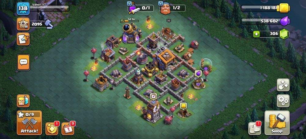 Акаунт клеш оф кленс,2017 року.16 тх.